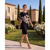 image:imageGRACE KARIN Womens Chiffon Cape Wedding Guest Mother of The Bride DressPink Floral