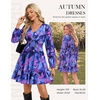 image:imageGRACE KARIN Womens Fall Long Sleeve Mini Dress 2026Blue Pink Floral