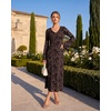 image:imageGRACE KARIN Womens Floral Long Sleeve Maxi Dresses Wedding Guest DressCoffee