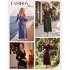 image:imageGRACE KARIN Womens Floral Long Sleeve Maxi Dresses Wedding Guest DressDark Wine