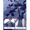 image:imageGRACE KARIN Womens Floral Long Sleeve Maxi Dresses Wedding Guest DressGray Blue
