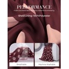 image:imageGRACE KARIN Womens Floral Maxi Dress Long Sleeve Wedding Guest DressesRed Brown With Beige Polka Dots