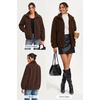 image:imageGRACE KARIN Womens Full Zip Sherpa Fleece Jacket with PocketsDark Brown