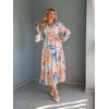 image:imageGRACE KARIN Womens Long Sleeve Floral Maxi Fall Dress 2026Orange Pink Blue Flower