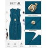 image:imageGRACE KARIN Womens Sleeveless Bodycon Work Office Business DressPeacock