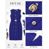 image:imageGRACE KARIN Womens Sleeveless Bodycon Work Office Business DressRoyal Blue