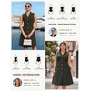 image:imageGRACE KARIN Womens Sleeveless Button Down Work Professional DressesArmy Green