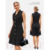 image:imageGRACE KARIN Womens Sleeveless Button Down Work Professional DressesBlack