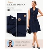 image:imageGRACE KARIN Womens Sleeveless Button Down Work Professional DressesNavy Blue
