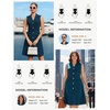 image:imageGRACE KARIN Womens Sleeveless Button Down Work Professional DressesPeacock Blue