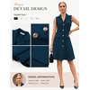image:imageGRACE KARIN Womens Sleeveless Button Down Work Professional DressesPeacock Blue