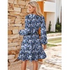image:imageGRACE KARIN Womens VNeck ALine Knee Length Dress with PocketsBlack Blue