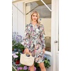 image:imageGRACE KARIN Womens VNeck ALine Knee Length Dress with PocketsGreen Floral