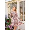 image:imageGRACE KARIN Womens VNeck ALine Knee Length Dress with PocketsMulticolored