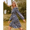 image:imageGRACE KARIN Womens VNeck ALine Knee Length Dress with PocketsNavy Brown