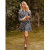 image:imageGRACE KARIN Womens VNeck ALine Knee Length Dress with PocketsNavy Brown