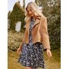 image:imageGRACE KARIN Womens VNeck ALine Knee Length Dress with PocketsNavy Brown