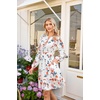 image:imageGRACE KARIN Womens VNeck ALine Knee Length Dress with PocketsWhite