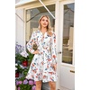 image:imageGRACE KARIN Womens VNeck ALine Knee Length Dress with PocketsWhite