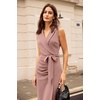 image:imageGRACE KARIN Womens Wear to Work Bodycon Sleeveless DressesLeather Pink