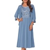 image:imageGRACE KARIN Formal Wedding Guest Dress Sequin Mother of The Bride DressesBlue Gray
