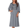 image:imageGRACE KARIN Formal Wedding Guest Dress Sequin Mother of The Bride DressesDark Gray