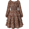 Brown Leaf Floral