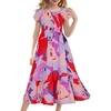 image:imageGRACE KARIN Girls Flutter Sleeve Floral Maxi Dress Spring Summer 616YBig Flowers on Purple
