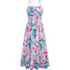 Green Pink Floral
