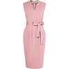 image:imageGRACE KARIN Womens Bodycon Knee Length Sleeveless Dress with PocketsGray Pink