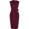 image:imageGRACE KARIN Womens Bodycon Knee Length Sleeveless Dress with PocketsWine Red