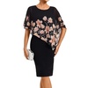 image:imageGRACE KARIN Womens Chiffon Cape Wedding Guest Mother of The Bride DressPink Floral