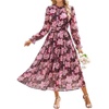 Brown Pink Floral