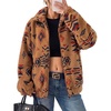 image:imageGRACE KARIN Womens Full Zip Sherpa Fleece Jacket with PocketsDark Khaki