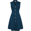 image:imageGRACE KARIN Womens Sleeveless Button Down Work Professional DressesPeacock Blue