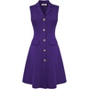 image:imageGRACE KARIN Womens Sleeveless Button Down Work Professional DressesPurple