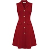 image:imageGRACE KARIN Womens Sleeveless Button Down Work Professional DressesRed