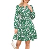 Dark Green Floral