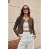 image:imageGRACE KARIN Cropped Cardigan Sweaters for Women Cotton Bolero Shrugs for Dresses Summer Fall Fashion Outfits Clothes 2026Coffee