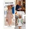 image:imageGRACE KARIN Cropped Cardigan Sweaters for Women Cotton Bolero Shrugs for Dresses Summer Fall Fashion Outfits Clothes 2026Coffee
