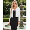 image:imageGRACE KARIN Cropped Cardigan Sweaters for Women Cotton Bolero Shrugs for Dresses Summer Fall Fashion Outfits Clothes 2026Ivory White
