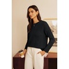 image:imageGRACE KARIN Cable Knit Sweater Women Crewneck Pullover TopsBlack