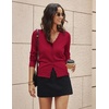 image:imageGRACE KARIN Cardigan Sweaters for Women Wool Blend Sweater Fall FashionRed