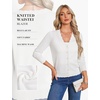 image:imageGRACE KARIN Cardigan Sweaters for Women Wool Blend Sweater Fall FashionWhite