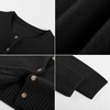 image:imageGRACE KARIN Cashmere Cardigan Sweaters for Women Merino Wool Fall SweatersBlack
