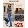 image:imageGRACE KARIN Cashmere Cardigan Sweaters for Women Merino Wool Fall SweatersCoffee Brown