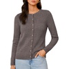 image:imageGRACE KARIN Cashmere Cardigan Sweaters for Women Merino Wool Fall SweatersCoffee Brown