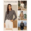 image:imageGRACE KARIN Cashmere Sweaters for Women Merino Wool Soft Fall Sweater TopLight Brown