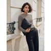image:imageGRACE KARIN Cashmere Sweaters for Women Merino Wool Soft Fall Sweater TopLight Brown