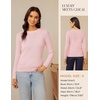 image:imageGRACE KARIN Cashmere Sweaters for Women Merino Wool Soft Fall Sweater TopLight Pink